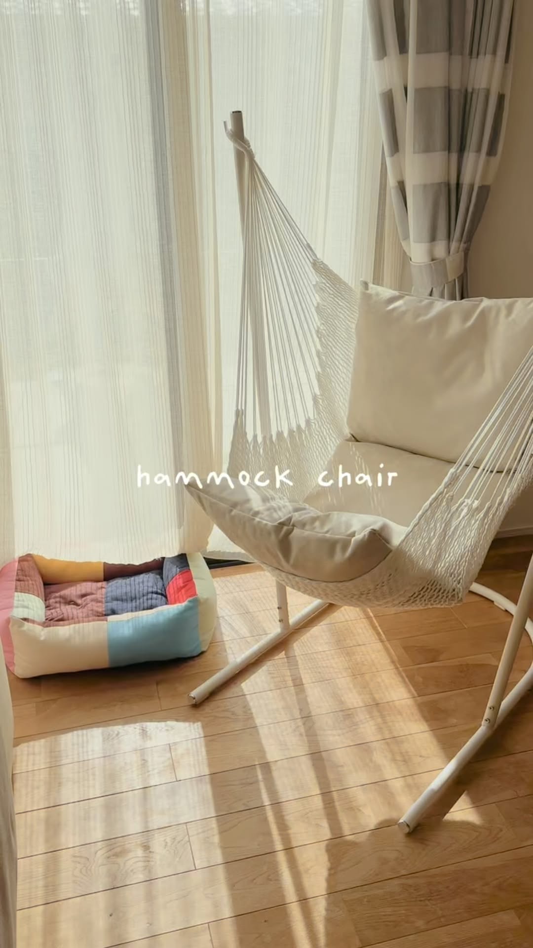 yocabito ハンモックチェア RESORT 白 自立式 クッション付