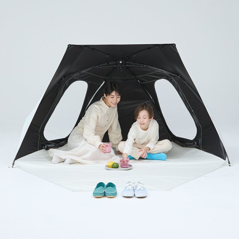 yocabito ヨカビト cocoon コクーン サンシェード ワンタッチテント 日よけ 白 シンプル おしゃれ 公園