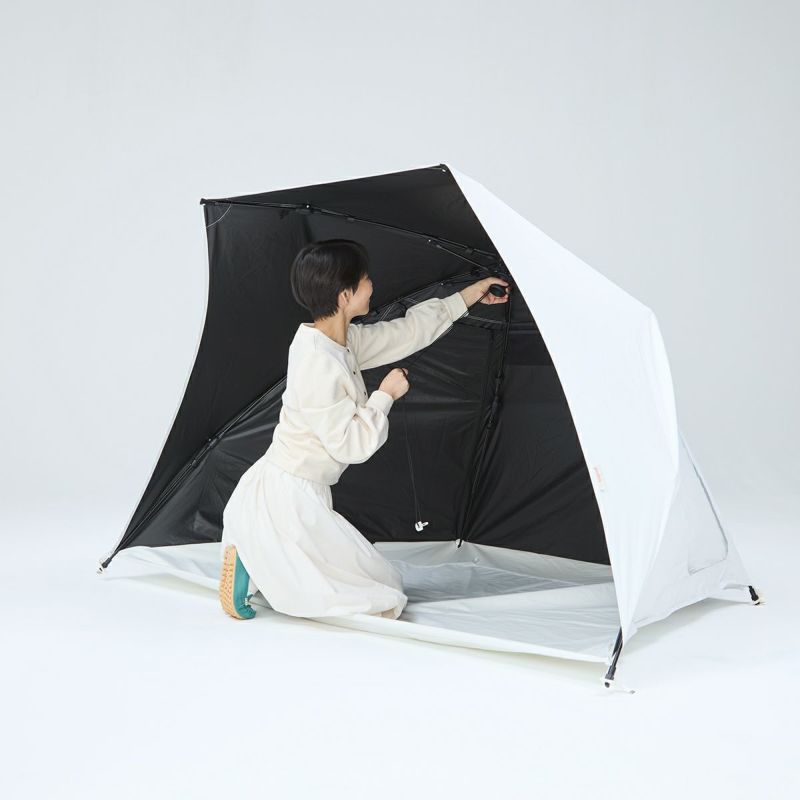 yocabito ヨカビト cocoon コクーン サンシェード ワンタッチテント 日よけ 白 シンプル おしゃれ 公園