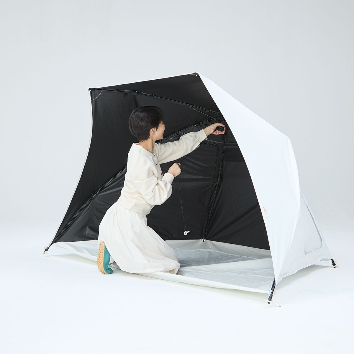 yocabito ヨカビト cocoon コクーン サンシェード ワンタッチテント 日よけ 白 シンプル おしゃれ 公園