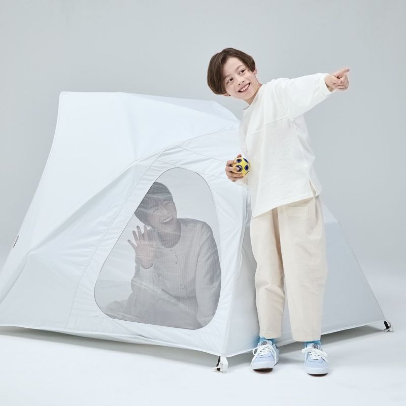 yocabito ヨカビト cocoon コクーン サンシェード ワンタッチテント 日よけ 白 シンプル おしゃれ 公園