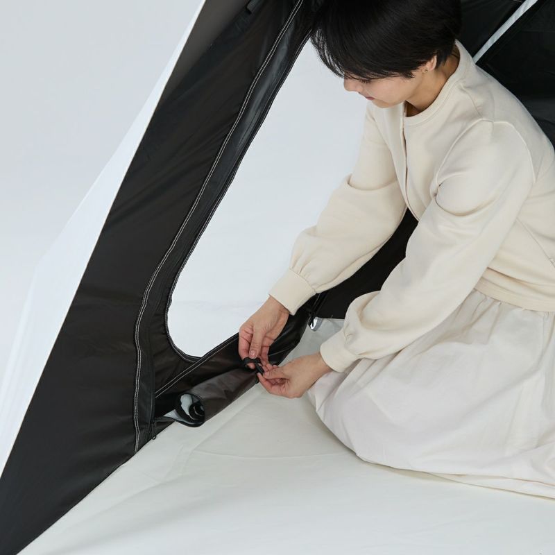 yocabito ヨカビト cocoon コクーン サンシェード ワンタッチテント 日よけ 白 シンプル おしゃれ 公園