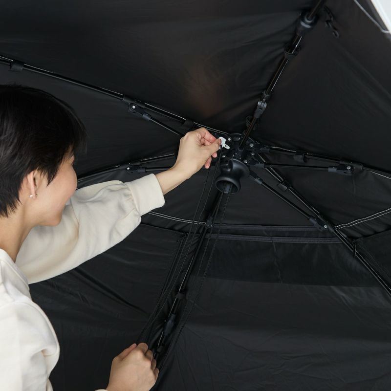 yocabito ヨカビト cocoon コクーン サンシェード ワンタッチテント 日よけ 白 シンプル おしゃれ 公園